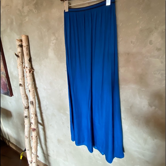 Zara silky blue maxi skirt - Picture 5 of 7
